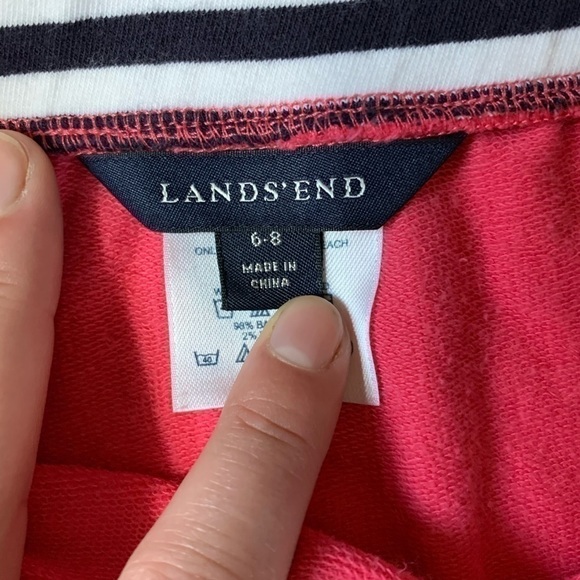 Lands’ End Hot Pink Stretch Beach Casual Skirt - Picture 2 of 3